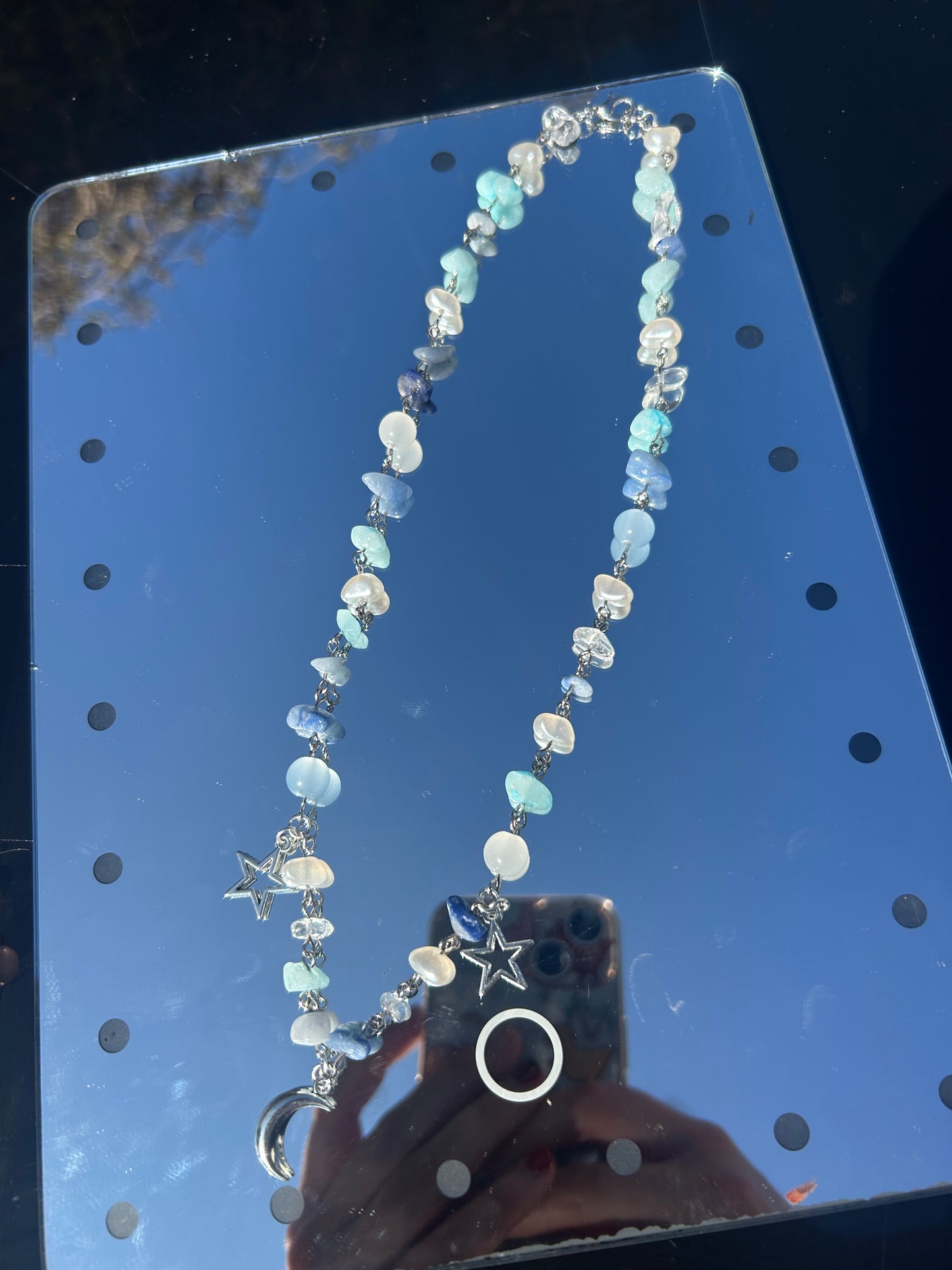 Celestial blue necklace